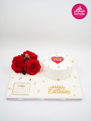 Gül Detay Naked Cake