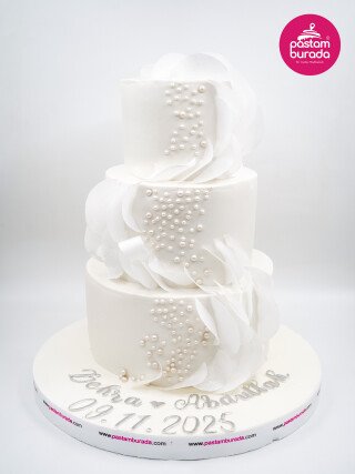 İnci Detay Nişan Pastası