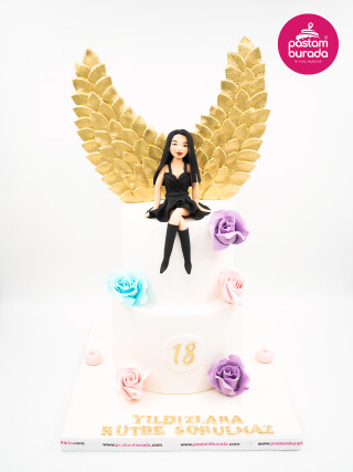 Kadın Figür Tasarım Pasta