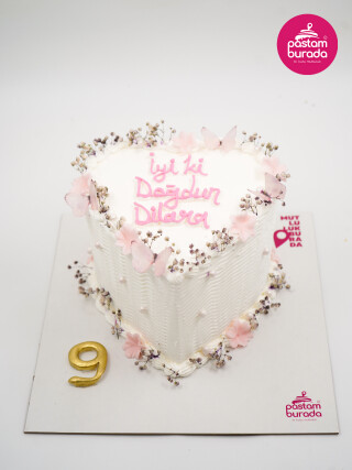 Kelebek Detay Naked Cake