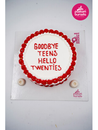 Kırmızı Detay Naked Cake