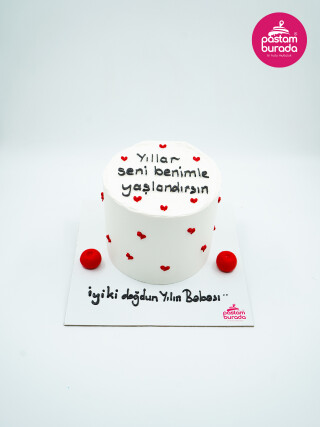 Kırmızı Kalp Detay Naked Pasta