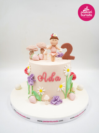 Kız Çocuk Detay Tasarım Pasta