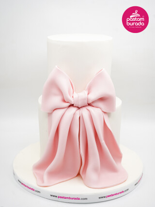 Kurdele Detay Tasarım Pasta