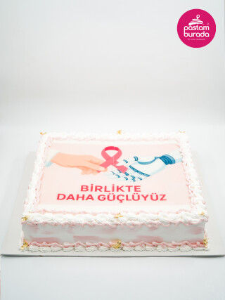 Marka Özel Kare Resimli Pasta