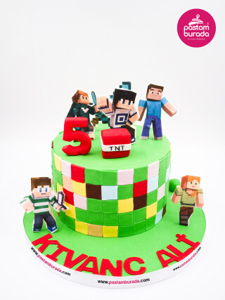 Minecraft Tasarım Pasta