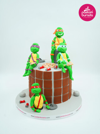 Ninja Kaplumbağalar Konsept Pasta