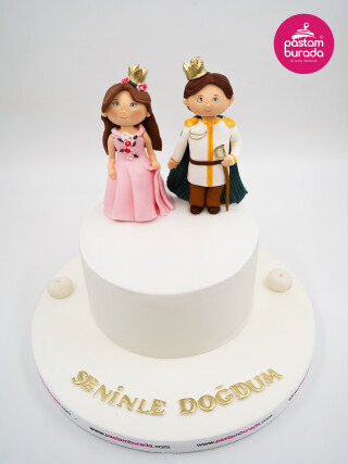 Prens Ve Prenses Detay Tasarım Pasta