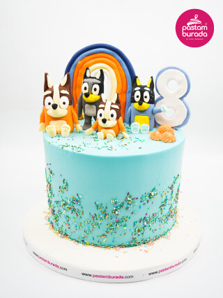 Sevimli Köpek Ailesi Konsept Pasta