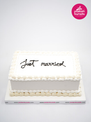 Beyaz Kare Naked Cake