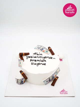 Dolar Ve Puro Detay Naked Cake