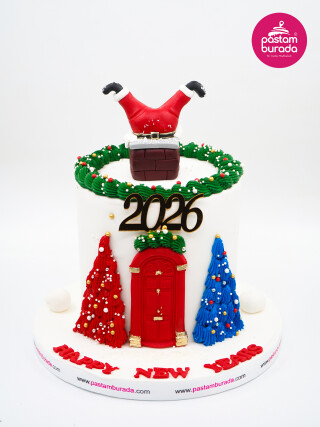 Noel Baba Detay Tasarım Pasta