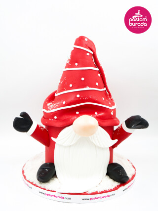 Noel Baba Tasarım Pasta