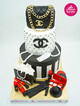 Chanel Marka Temalı Tasarım Pasta