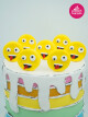 Emoji Detaylı Butik Pasta