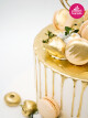 Gold Ve Macaron Tasarım Pasta