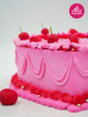 Kalp Model Pembe Naked Cake