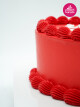 Kırmızı Kalp Naked Cake