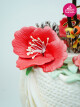 Örgü Detay Ve Çiçek Süslemeli Tasarım Pasta
