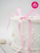 Pembe Kurdele Detay Naked Cake