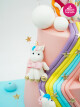 Unicorn Ve Gökkuşağı Konsept Cake