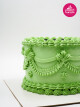 Yeşil İşleme Detay Naked Cake
