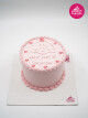 Çizim Detay Pembe Naked Cake
