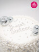 Disko Topu Detay Tasarım Naked Cake