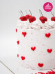 Kalp Detay Naked Cake