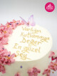 Kelebek Ve Çiçek Detay Naked Cake