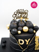 Siyah Ve Gold Tasarım Pasta