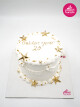 Yıldız Detay Beyaz Naked Cake