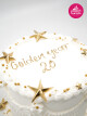 Yıldız Detay Beyaz Naked Cake
